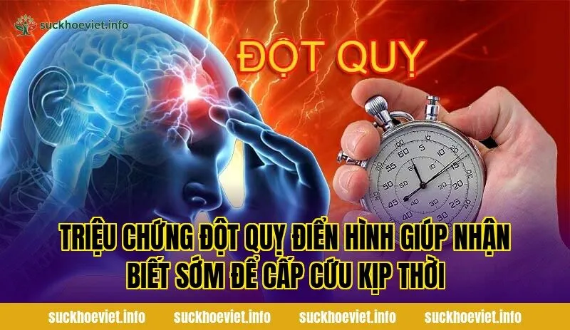 Triệu chứng đột quỵ điển hình giúp nhận biết sớm để cấp cứu kịp thời