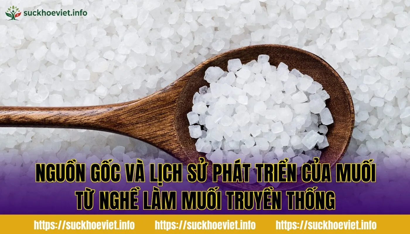 Nguồn gốc và lịch sử phát triển của muối từ nghề làm muối truyền thống