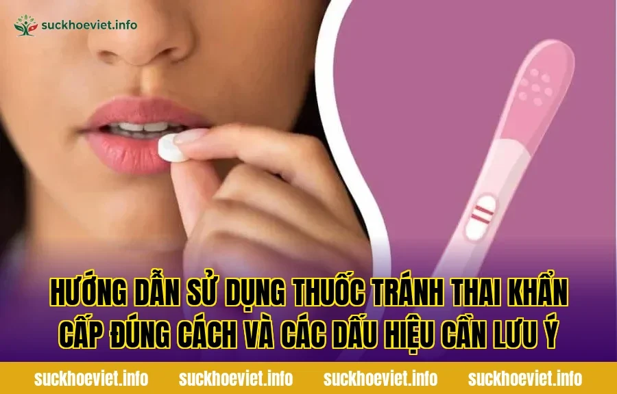 Hướng dẫn sử dụng thuốc tránh thai khẩn cấp đúng cách và các dấu hiệu cần lưu ý