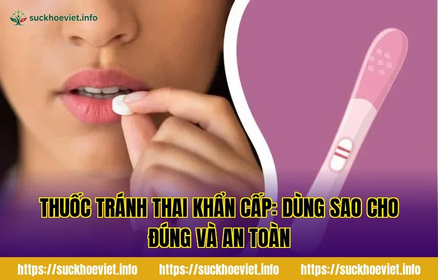 Thuốc tránh thai khẩn cấp: dùng sao cho đúng và an toàn