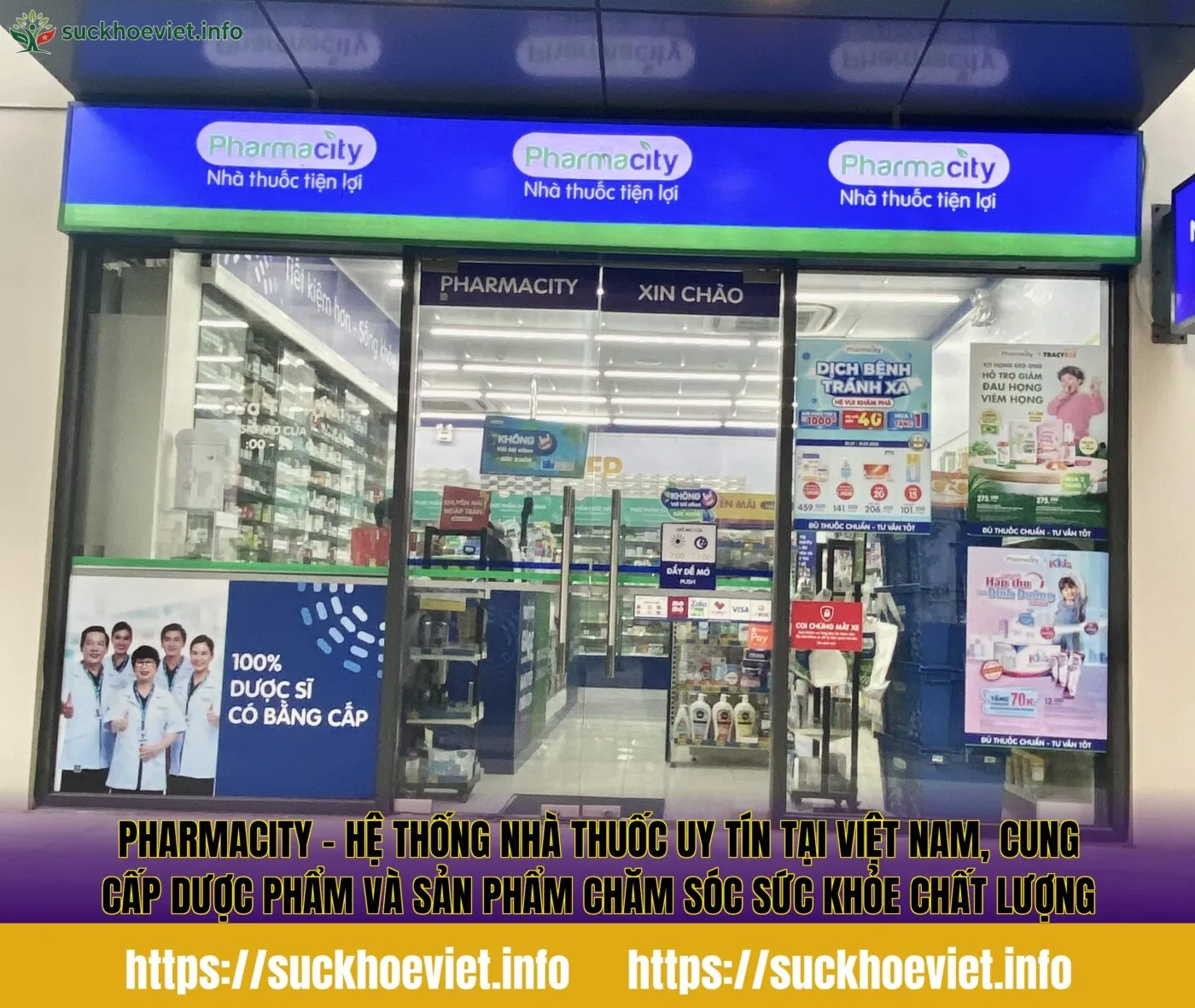 Pharmacity - Hệ thống nhà thuốc uy tín tại Việt Nam, cung cấp dược phẩm và sản phẩm chăm sóc sức khỏe chất lượng