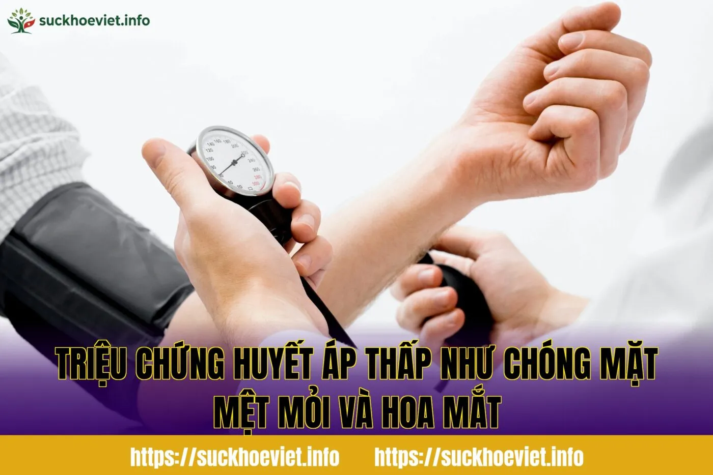 triệu chứng huyết áp thấp như chóng mặt mệt mỏi và hoa mắt
