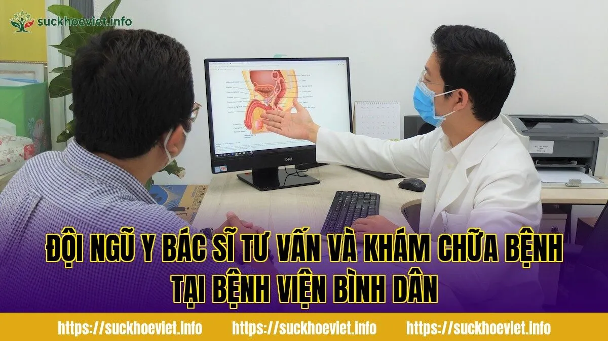 Đội ngũ y bác sĩ tư vấn và khám chữa bệnh tại Bệnh viện Bình Dân