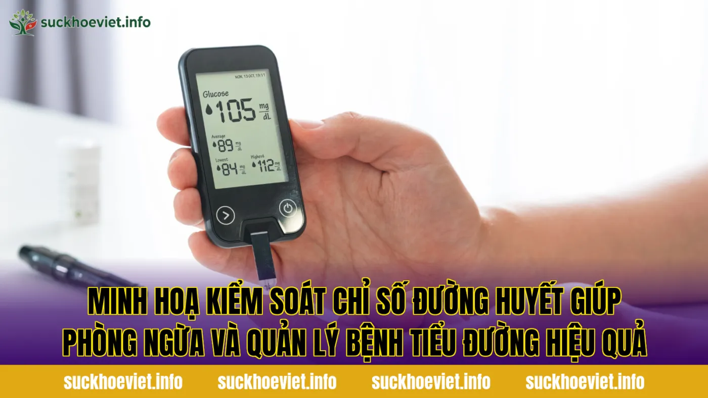 Minh hoạ kiểm soát chỉ số đường huyết giúp phòng ngừa và quản lý bệnh tiểu đường hiệu quả