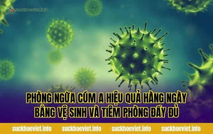 Phòng ngừa cúm A hiệu quả hàng ngày bằng vệ sinh và tiêm phòng đầy đủ