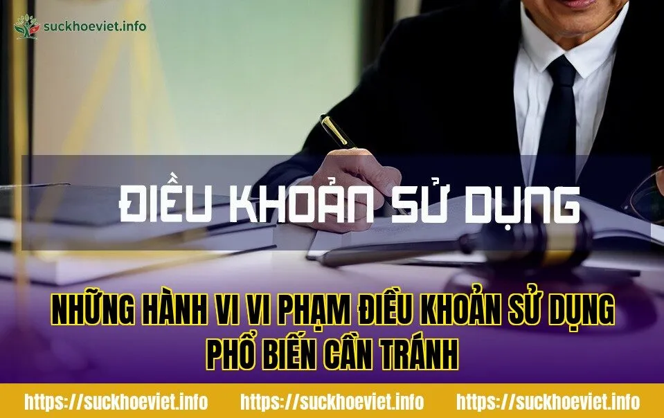 những hành vi vi phạm điều khoản sử dụng phổ biến cần tránh
