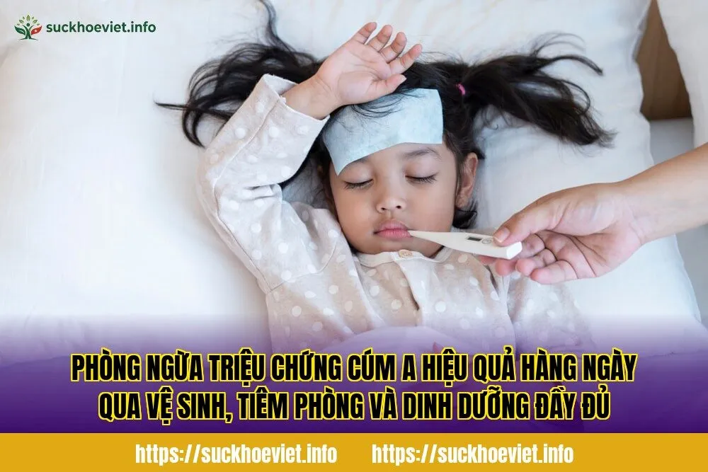 Phòng ngừa triệu chứng cúm A hiệu quả hàng ngày qua vệ sinh, tiêm phòng và dinh dưỡng đầy đủ