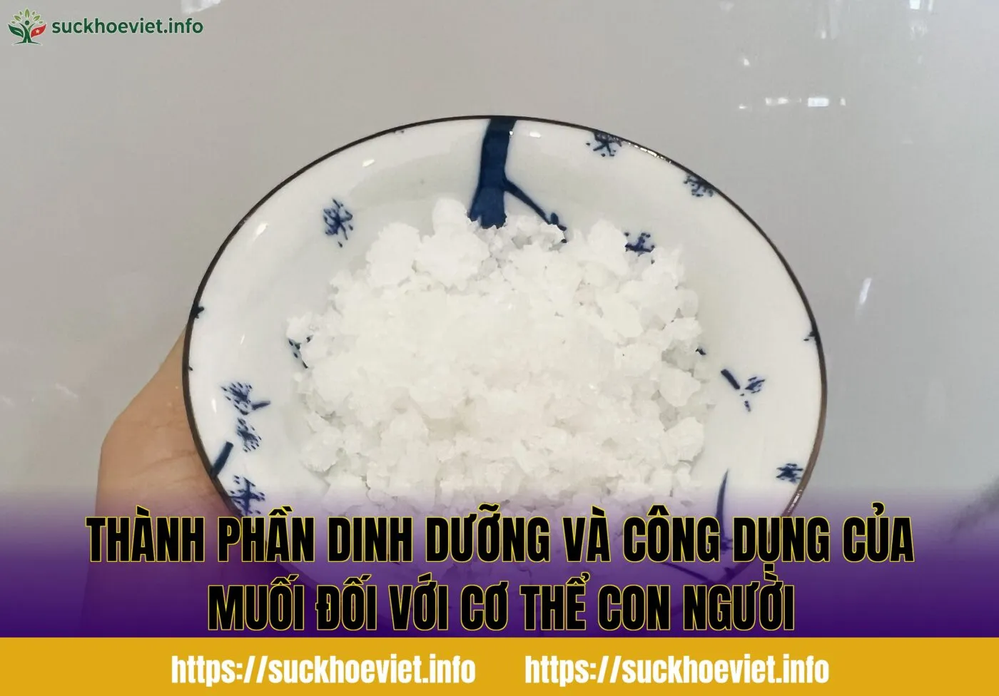 Thành phần dinh dưỡng và công dụng của muối đối với cơ thể con người