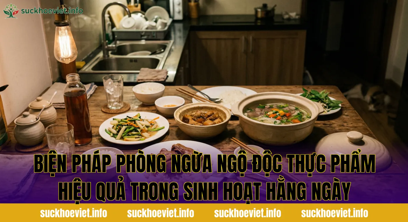 Biện pháp phòng ngừa ngộ độc thực phẩm hiệu quả trong sinh hoạt hằng ngày