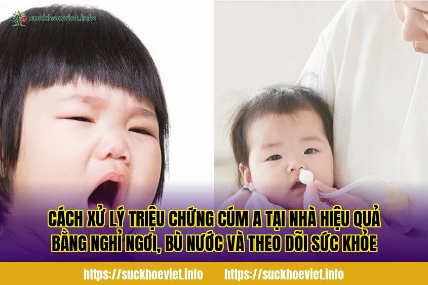 Cách xử lý triệu chứng cúm A tại nhà hiệu quả bằng nghỉ ngơi, bù nước và theo dõi sức khỏe