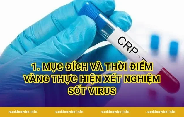 1. Mục đích và thời điểm vàng thực hiện xét nghiệm sốt virus