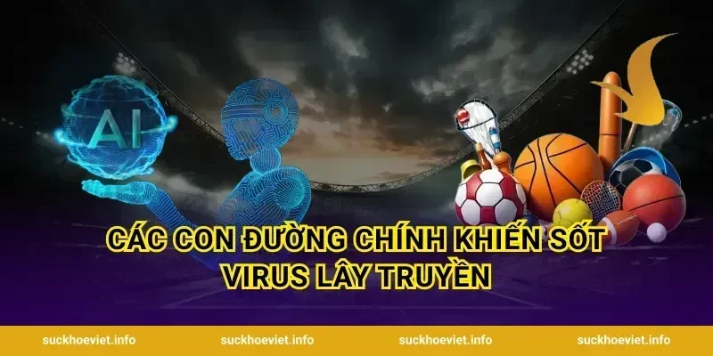 Các con đường chính khiến sốt virus lây truyền