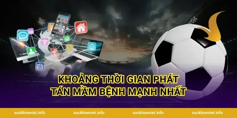 Khoảng thời gian phát tán mầm bệnh mạnh nhất