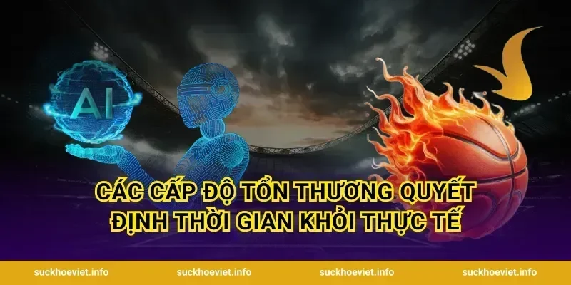 Các cấp độ tổn thương quyết định thời gian khỏi thực tế
